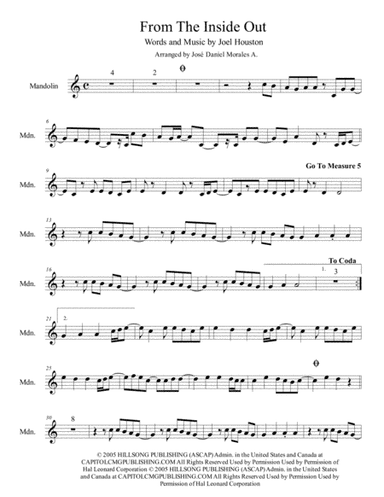 From The Inside Out (arr. José Daniel Morales A.)