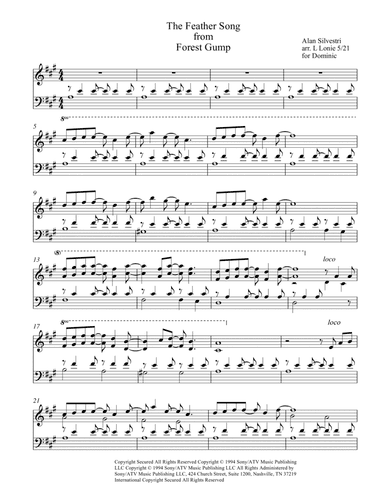 Forrest Gump - Main Title (feather Theme) (arr. Lisa Lonie)