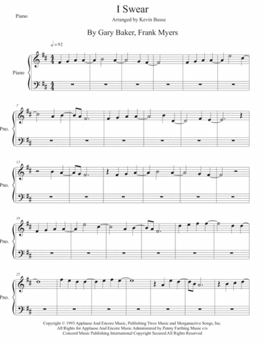 I Swear (arr. Kevin Busse)