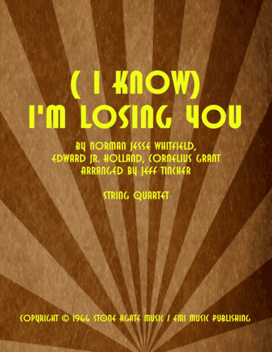 I'm Losing You (i Know) (arr. Jeff Tincher)
