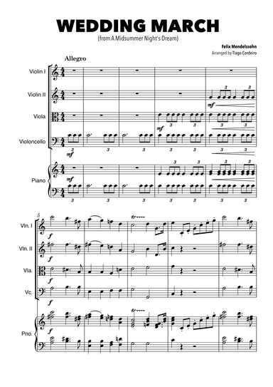 Wedding March (arr. Tiago Cordeiro)