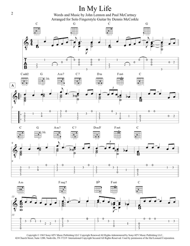 In My Life (arr. Dennis McCorkle)