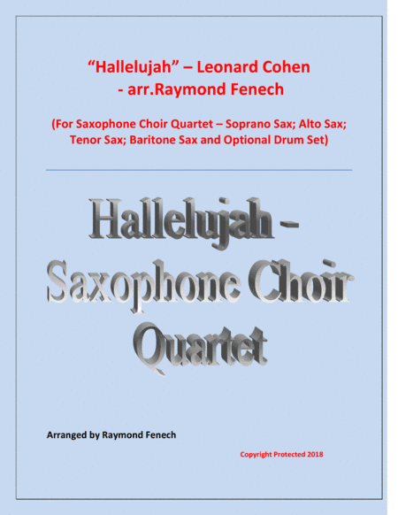 Hallelujah (arr. Raymond Fenech)