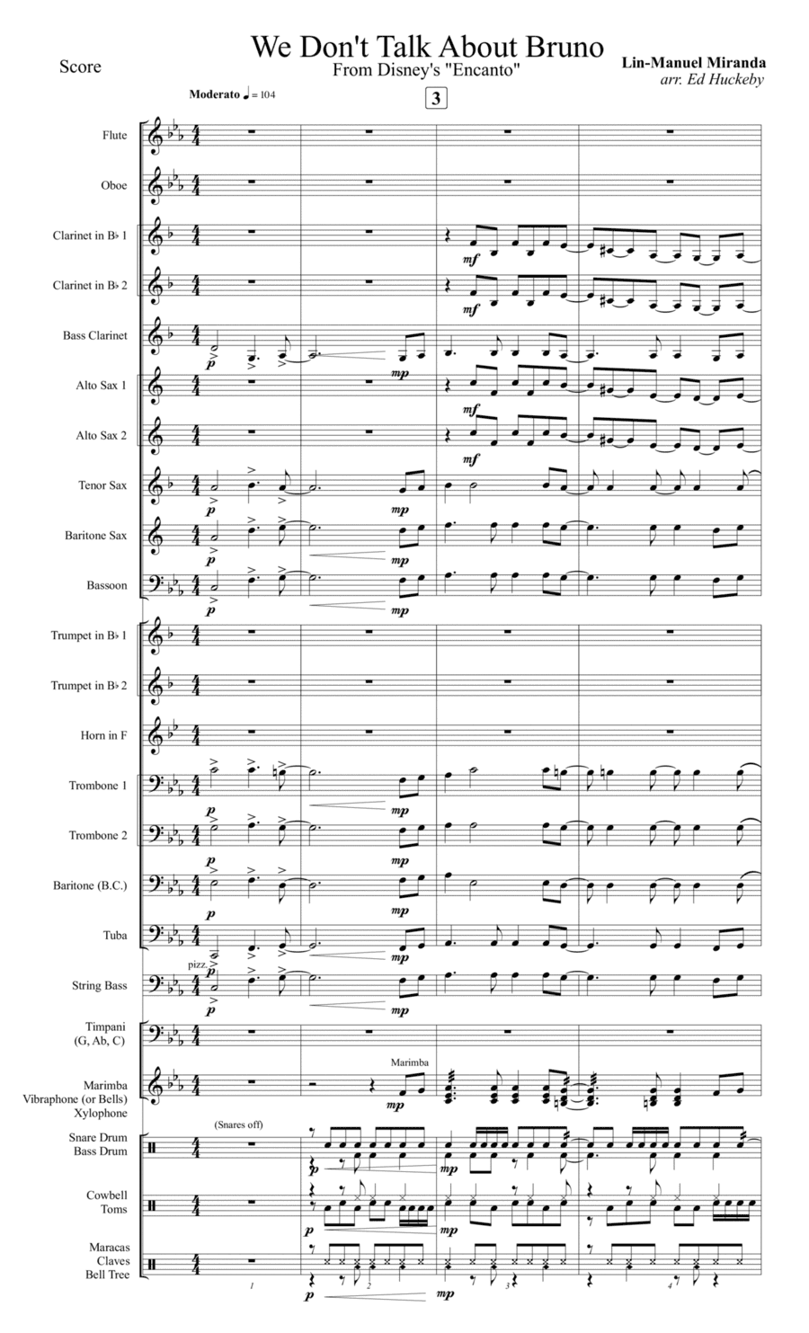 We Don't Talk About Bruno (arr. Ed Huckeby)