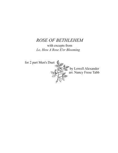 Rose Of Bethlehem (arr. Nancy Frese Tabb)
