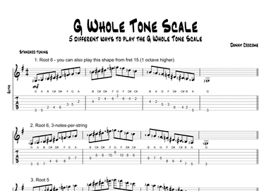 G Whole Tone Scale (5 Ways to Play)