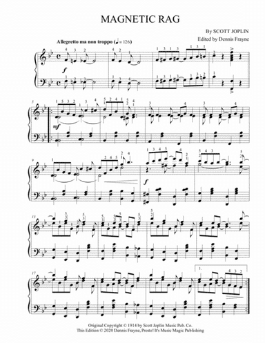 Magnetic Rag (arr. Presto! It's Music Magic Publishing)