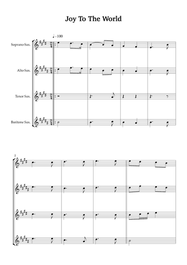 Joy To The World (arr. Karen Gueiros)