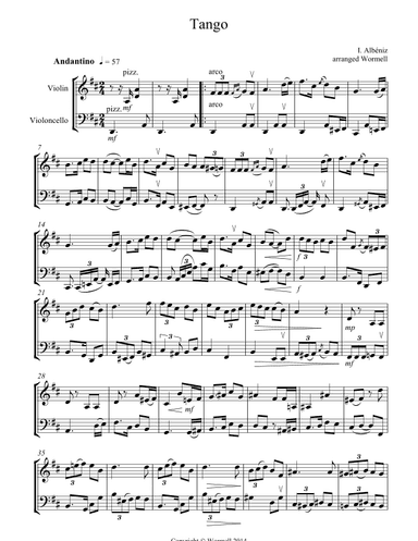 Tango (arr. Sarah Wormell)