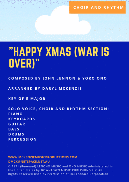 Happy Xmas (War Is Over) (arr. Daryl McKenzie)