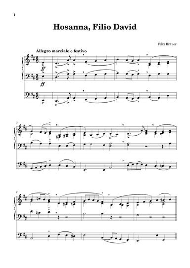 Hosanna, Filio David