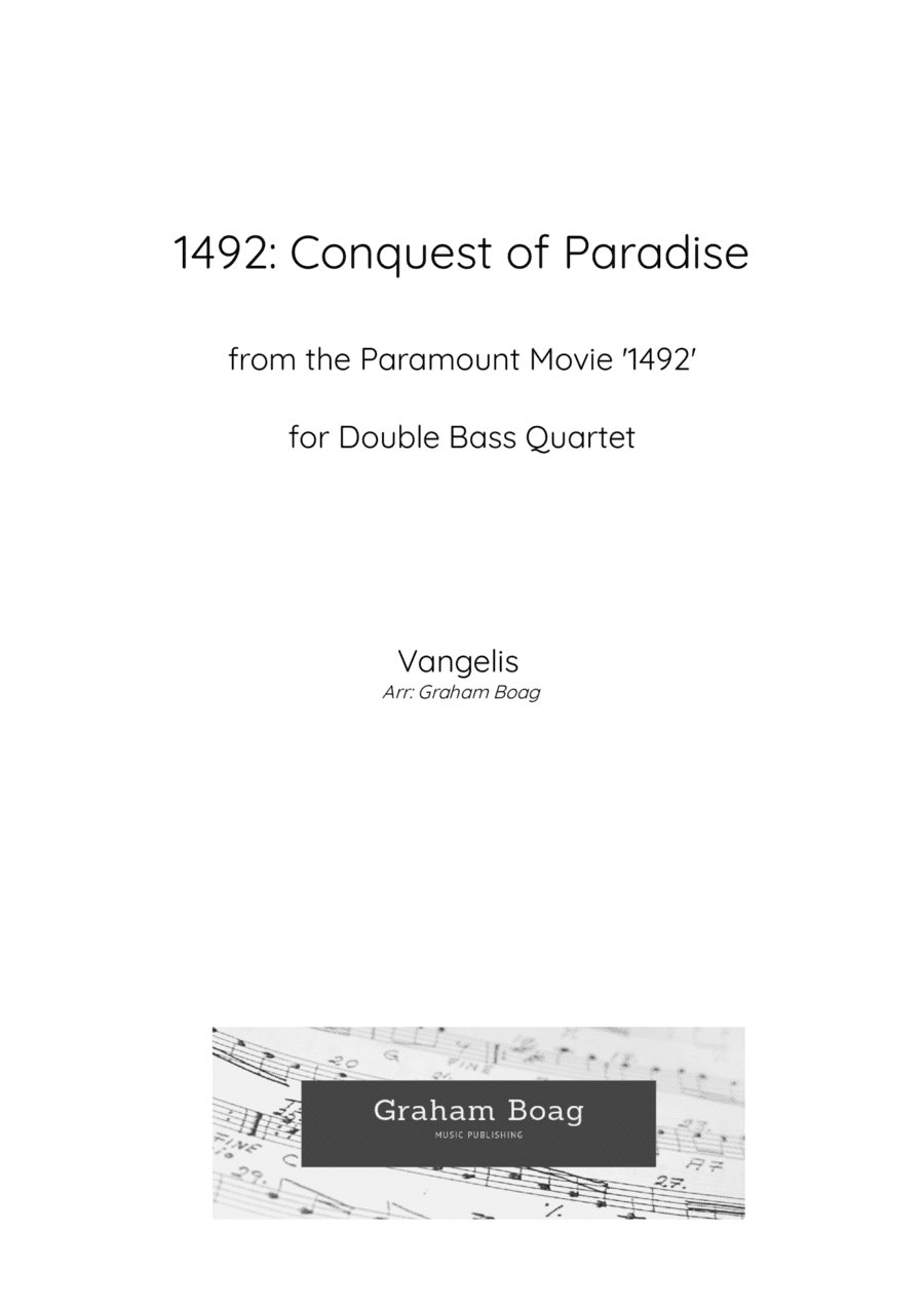 Conquest Of Paradise (arr. Graham Boag)