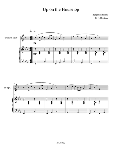 Up on the Housetop (Trumpet Solo with Piano Accompaniment) (arr. B. C. Dockery)