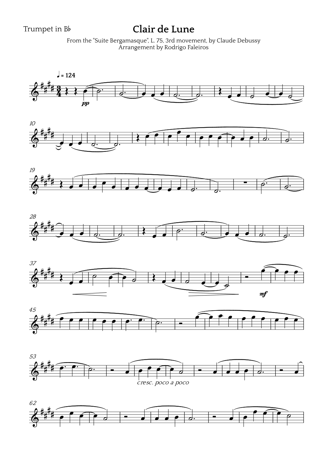 Clair de Lune (arr. Rodrigo Faleiros)