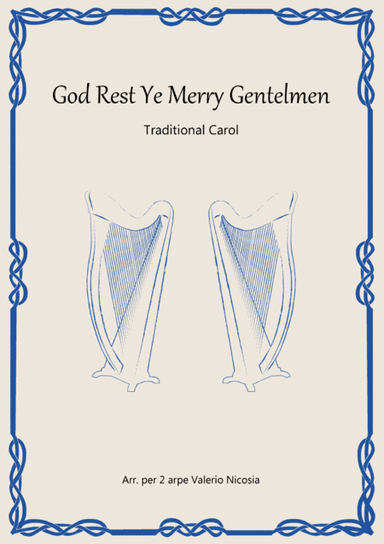 God Rest Ye Merry Gentlemen - Arrangement for 2 harps Valerio Nicosia (arr. Valerio Nicosia)