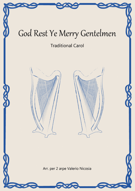 God Rest Ye Merry Gentlemen - Arrangement for 2 harps Valerio Nicosia (arr. Valerio Nicosia)