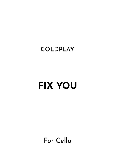Fix You (arr. Jireh J.)