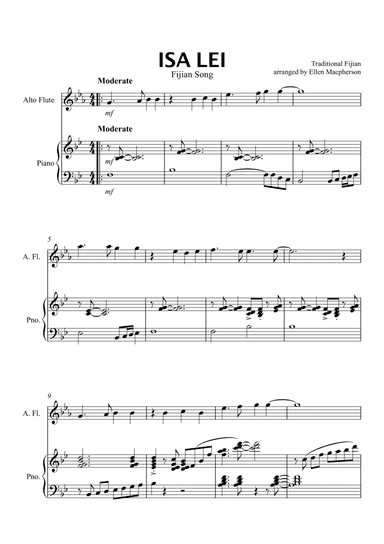 ALTO FLUTE - ISA LEI (arr. Ellen Macpherson)