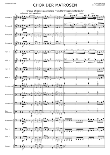 CHOR DER MATROSEN (arr. Yves Bouillot)