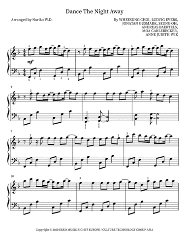 Dance The Night Away (arr. Noriko W.D.)