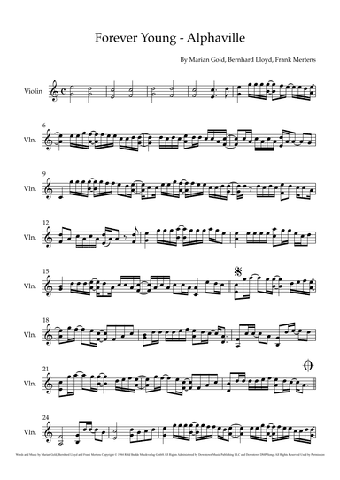 Forever Young (arr. Caroline Pearsall)
