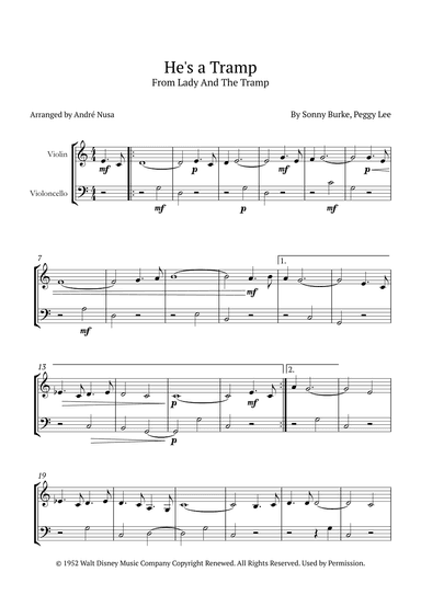 He's A Tramp (arr. André Nusa)