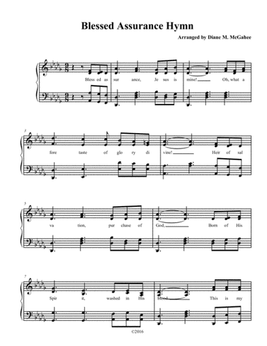 This Is My Song (blessed Assurance) (arr. Diane M. McGahee)