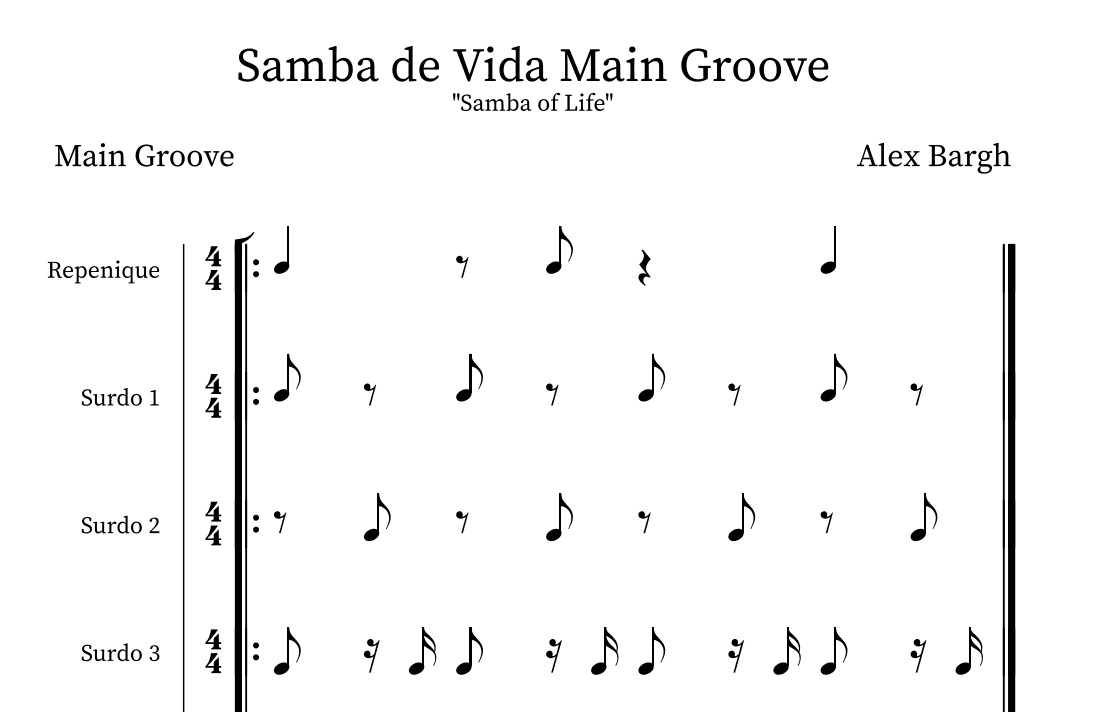Samba De Vida (Main Groove)