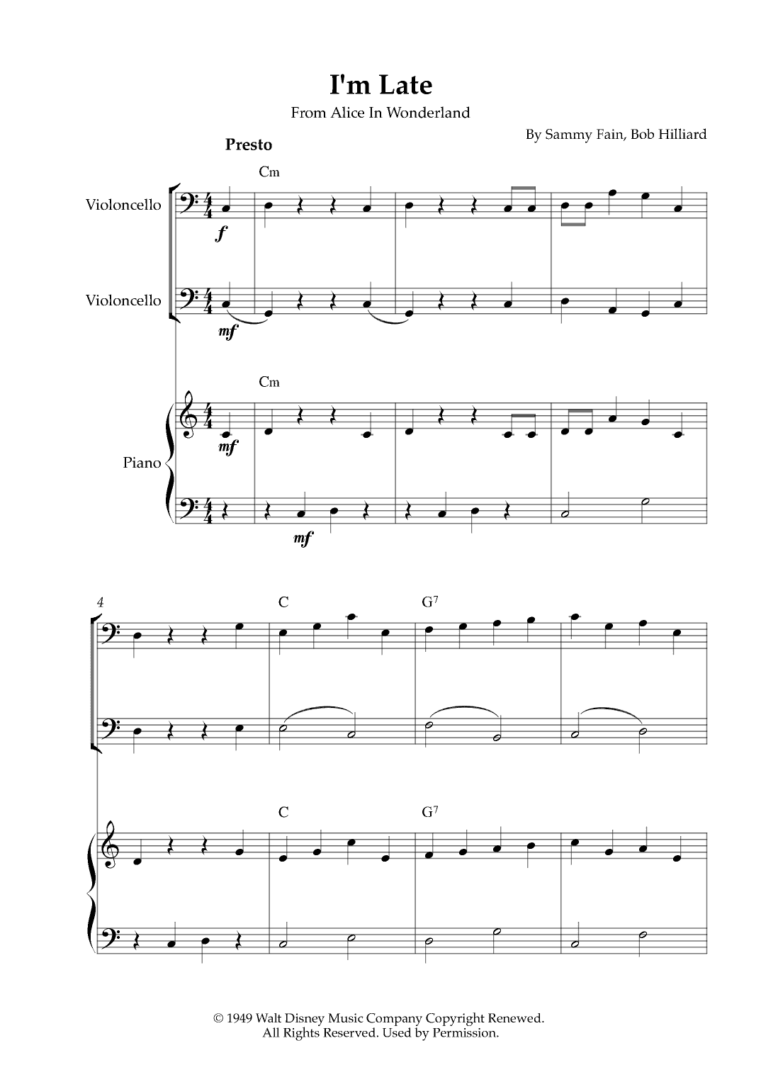 I'm Late (arr. Karen Gueiros)