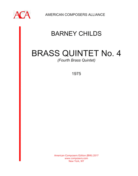 [Childs] Brass Quintet No. 4