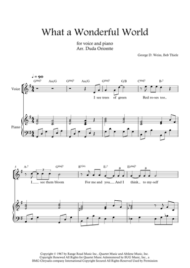 What A Wonderful World (arr. Duda Oriontte)