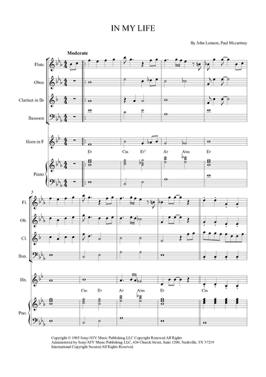 In My Life (arr. Alex Nunes Rodrigues)