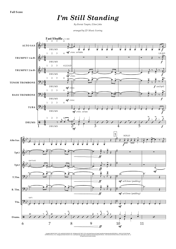 I'm Still Standing (arr. JD MUSIC SCORING)