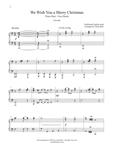We Wish You a Merry Christmas (arr. Anne Britt)