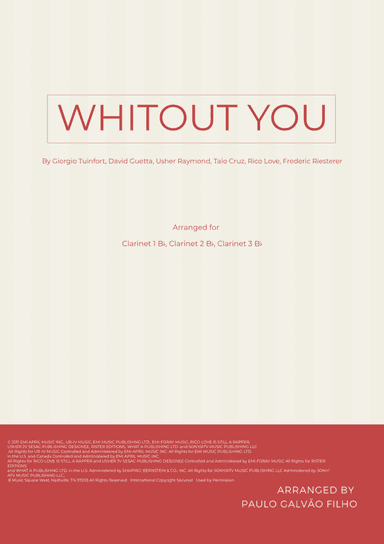 Without You (arr. Paulo Galvao Filho)