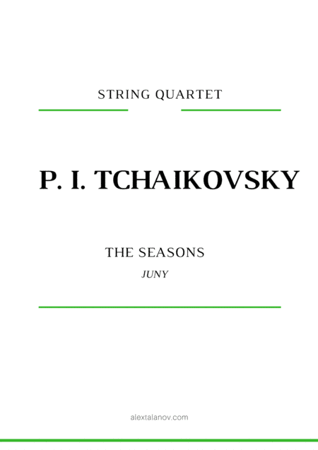 Juny (The Seasons) (arr. Alex Talanov)