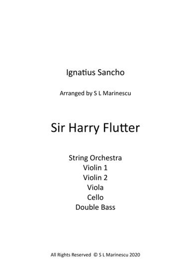 Sir Harry Flutter (arr. S L Marinescu)