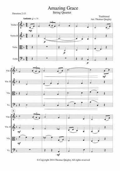 Amazing Grace (arr. Thomas Quigley)