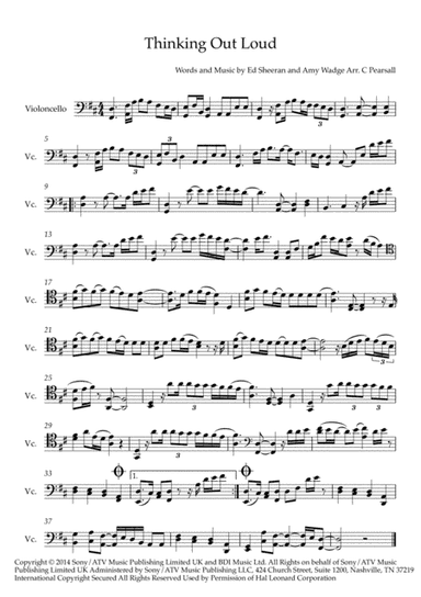 Thinking Out Loud (arr. Caroline Pearsall)