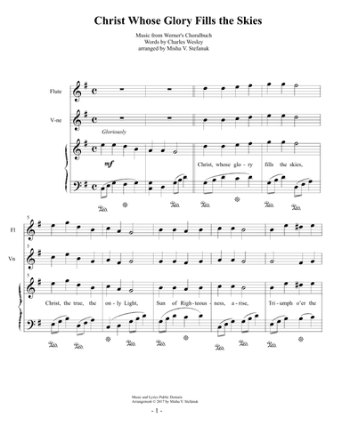 Easter Prelude for Piano, Flute and Violin (arr. Misha Stefanuk)