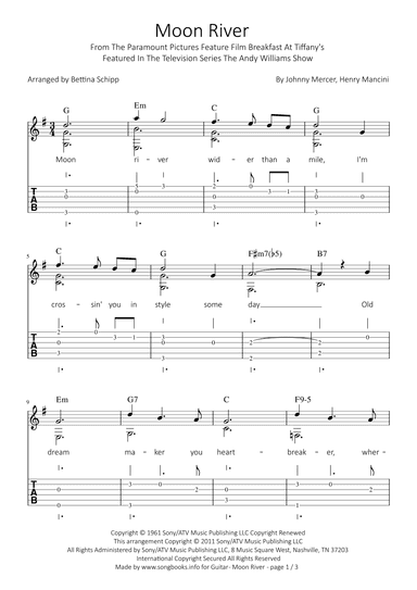 Moon River (arr. Bettina Schipp)
