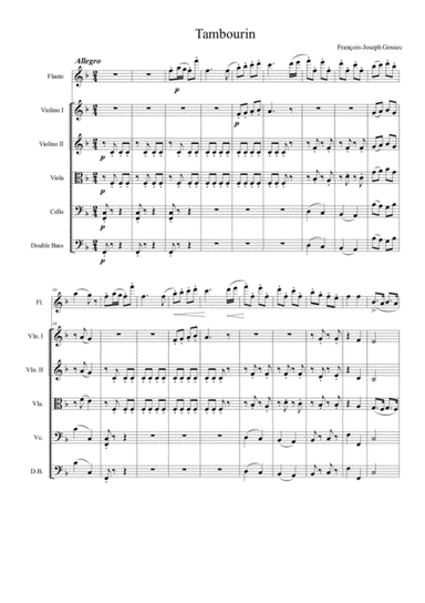 Gossek - Tambourine (arr. Dmitrii Shchukin)