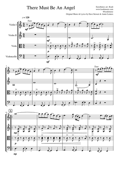 There Must Be An Angel (playing With My Heart) (arr. KoaliMusic)
