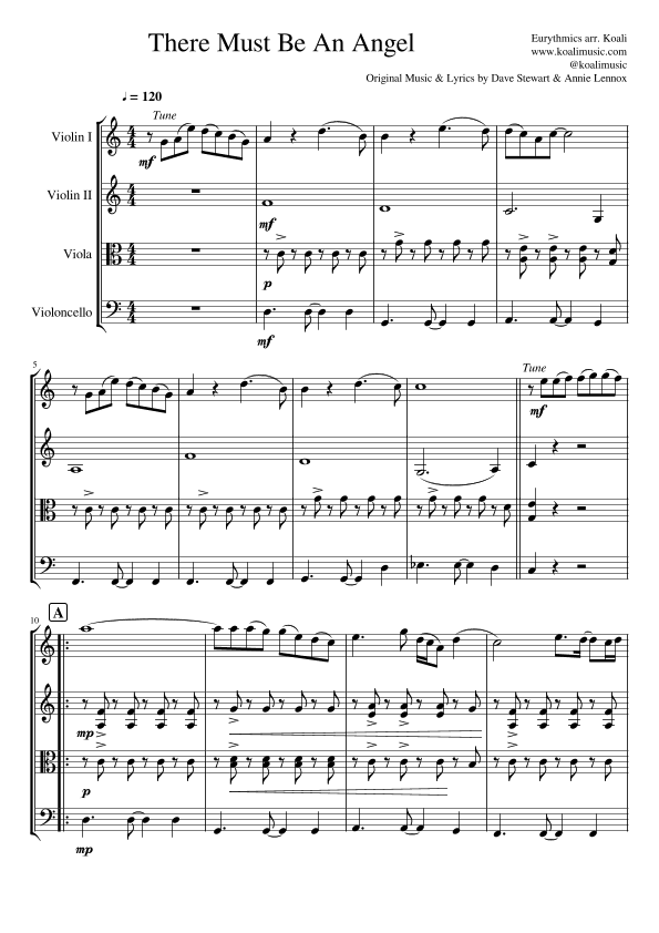 There Must Be An Angel (playing With My Heart) (arr. KoaliMusic)