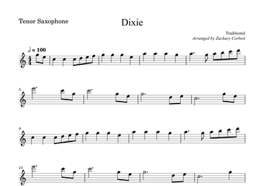 Dixie (arr. Zachary Corbett)