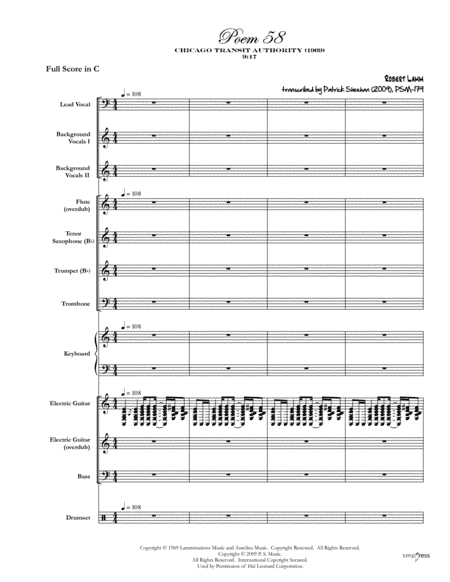 Poem 58 (arr. Patrick Sheehan)