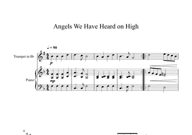 Angels We Have Heard on High (Trumpet + Piano) (arr. Digital Book Music)