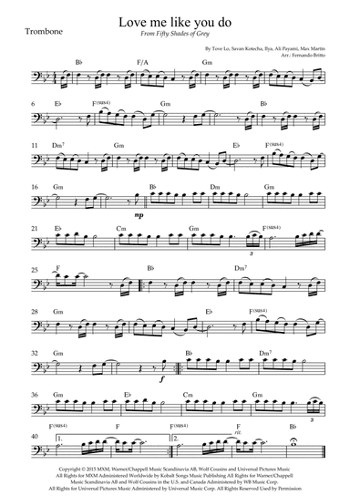 Love Me Like You Do (arr. Fernando Britto)
