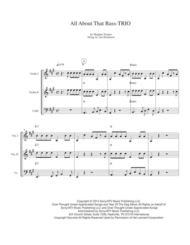 All About That Bass (arr. Joe Deninzon)