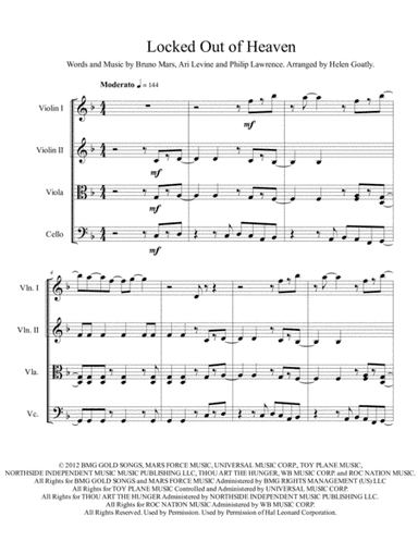 Locked Out Of Heaven (arr. Helen Goatly)